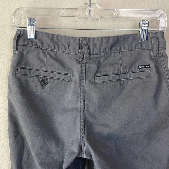 **SALE**3/$15! Quicksilver flat front gray shorts men’s 27 - Picture 7 of 13